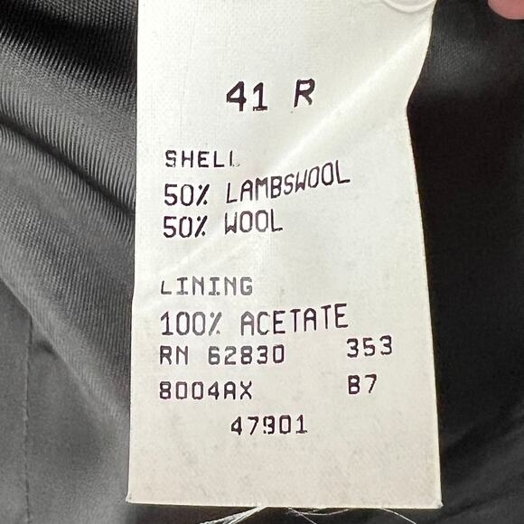 Lands End Sport Coat Jacket Mens 41R Gray Lambswool Tweed Lined Classic Business - Picture 15 of 16